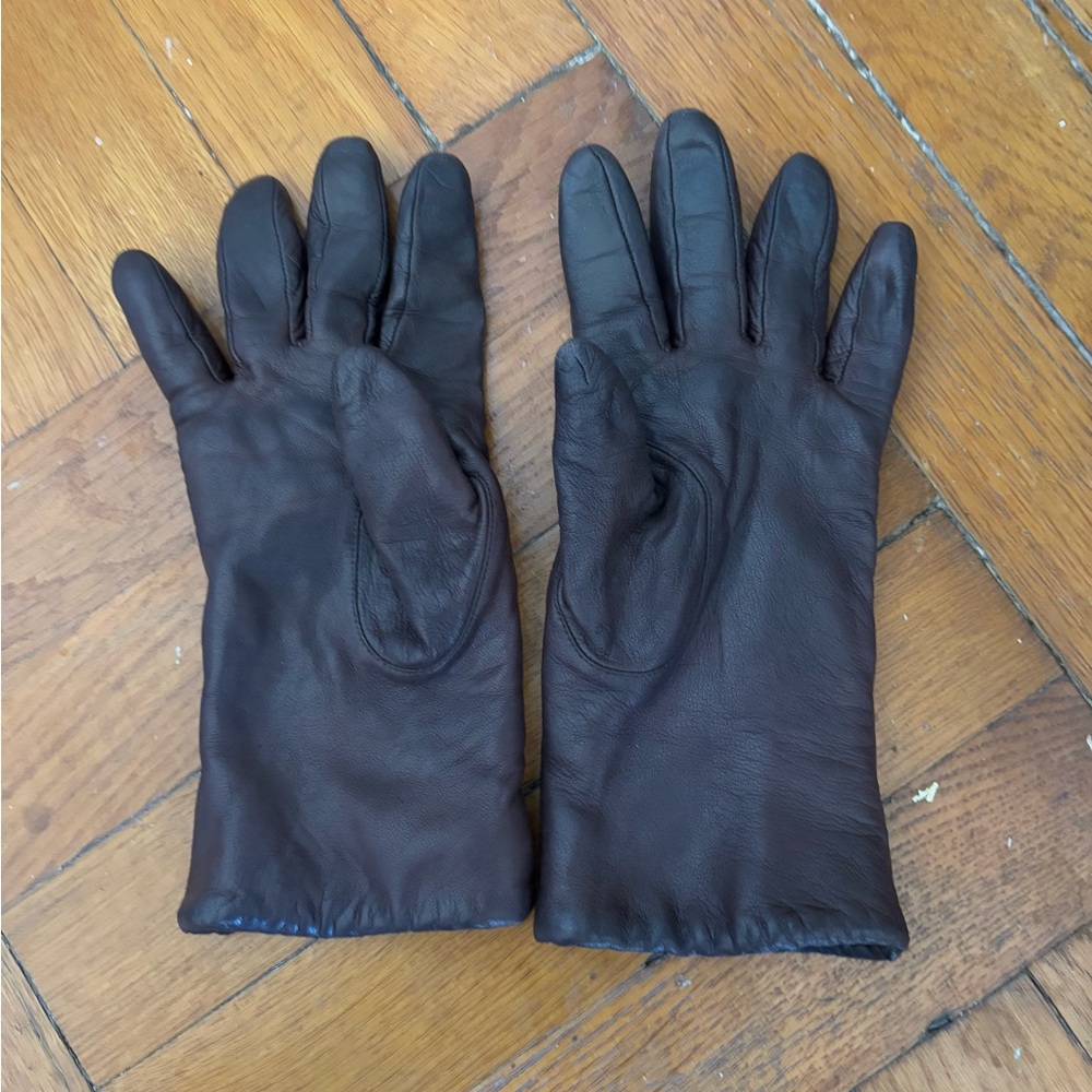 Men's Brown Leather Gloves